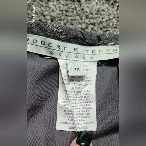 VTG Robert Kitchen Hight waisted Embroidered Godet floral skirt sz 12 - Picture 4 of 6